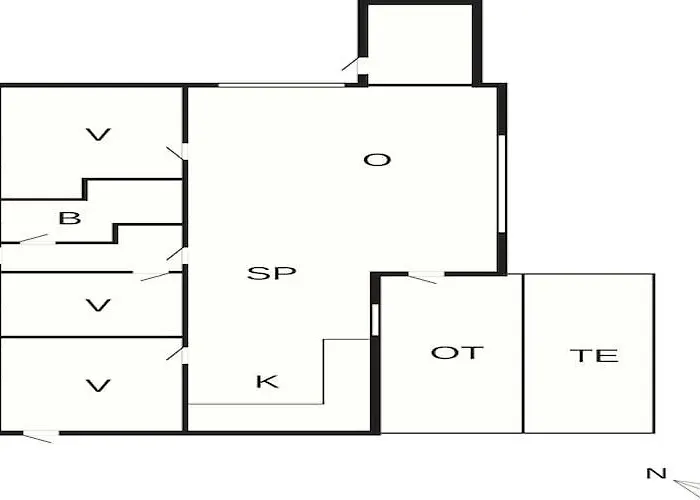 Vakantiehuis 6 Person In Vaeggerlose *